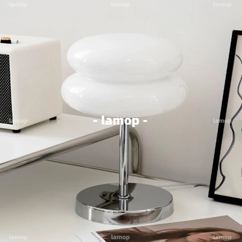 Lighting Decor Bedroom - Bauhaus Cream-Globe Tafellamp Mid-Century Minimalistisch INS