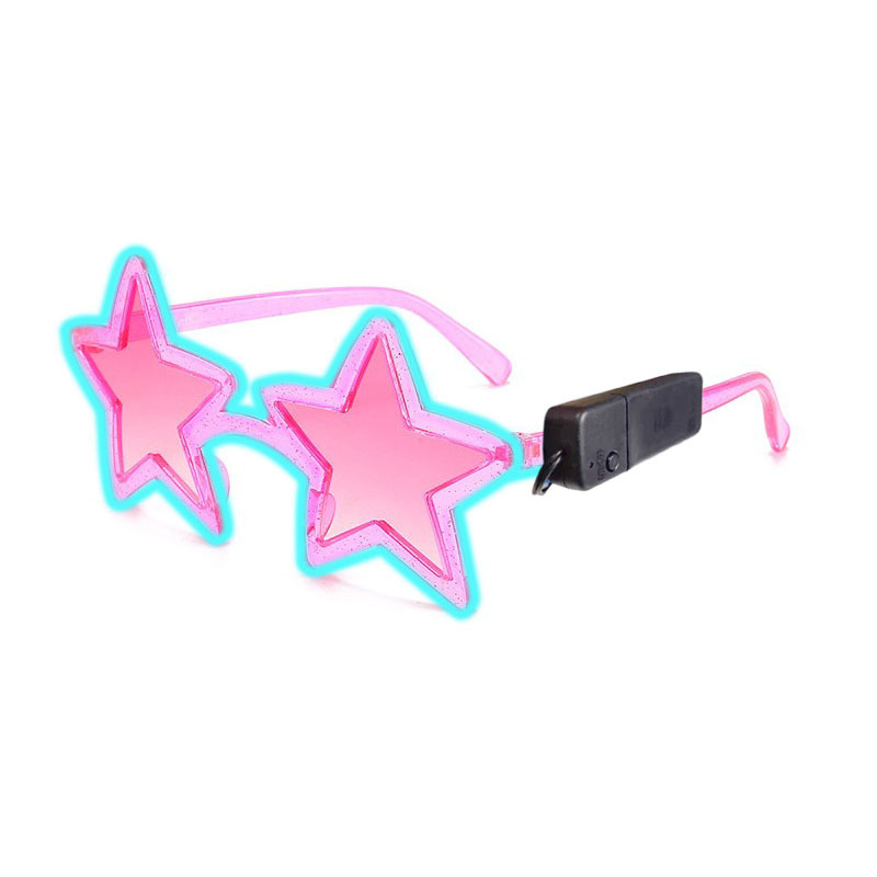 Lighting Visual - Stervorm LED-gloeiende bril Draadloos EL Koud