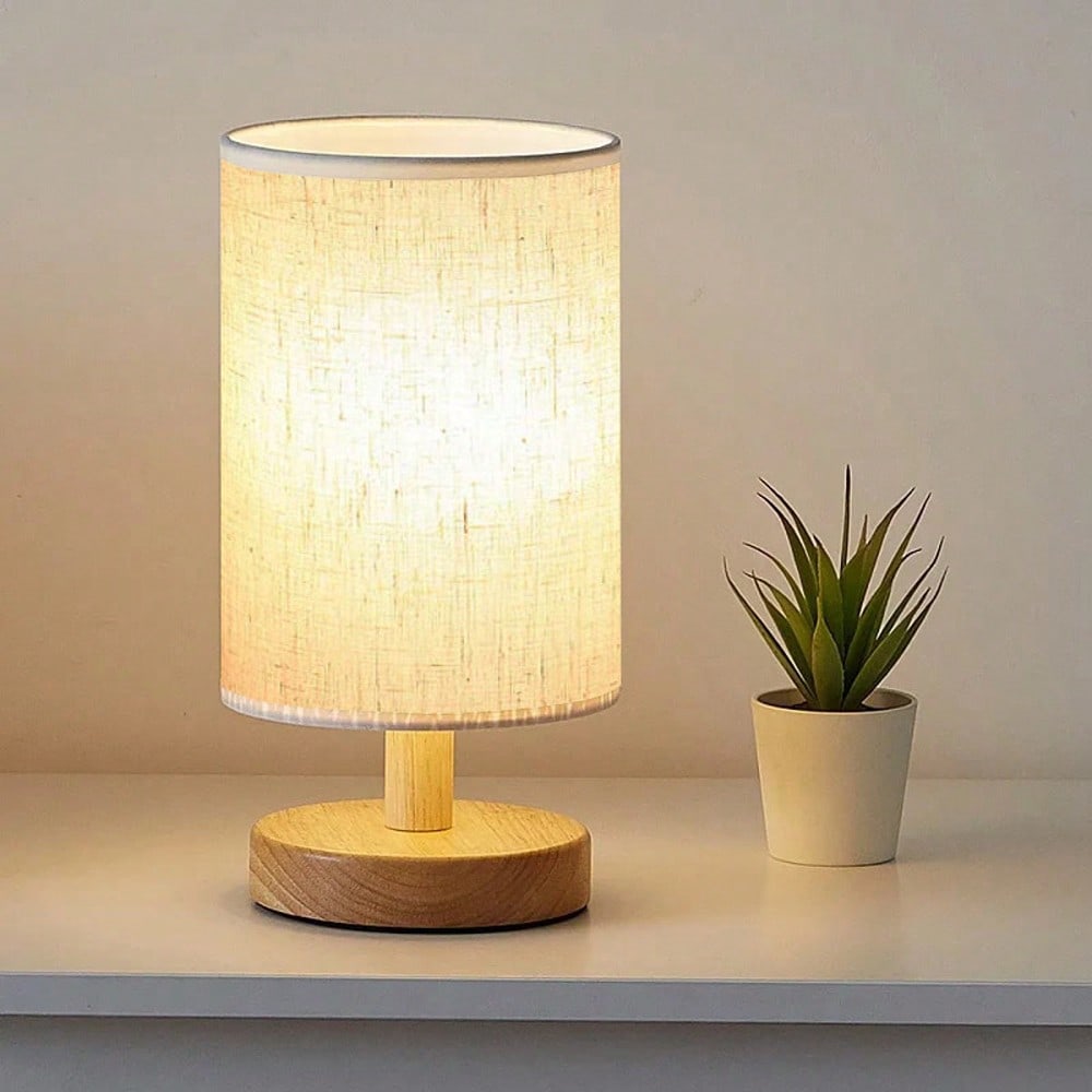 Lighting Decor Bedroom - Moderne, Scandinavische tafellamp van hout en