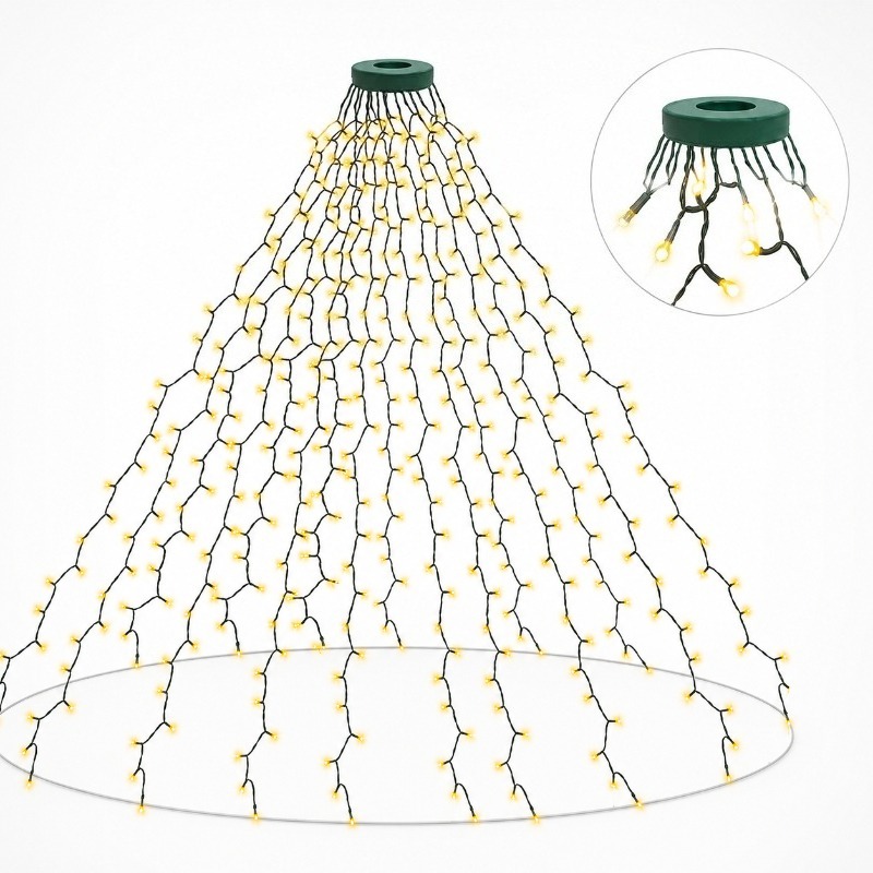 Lighting Christmas Decor - Waterdichte USB LED-slingers, 8 verlichtingsmodi voor
