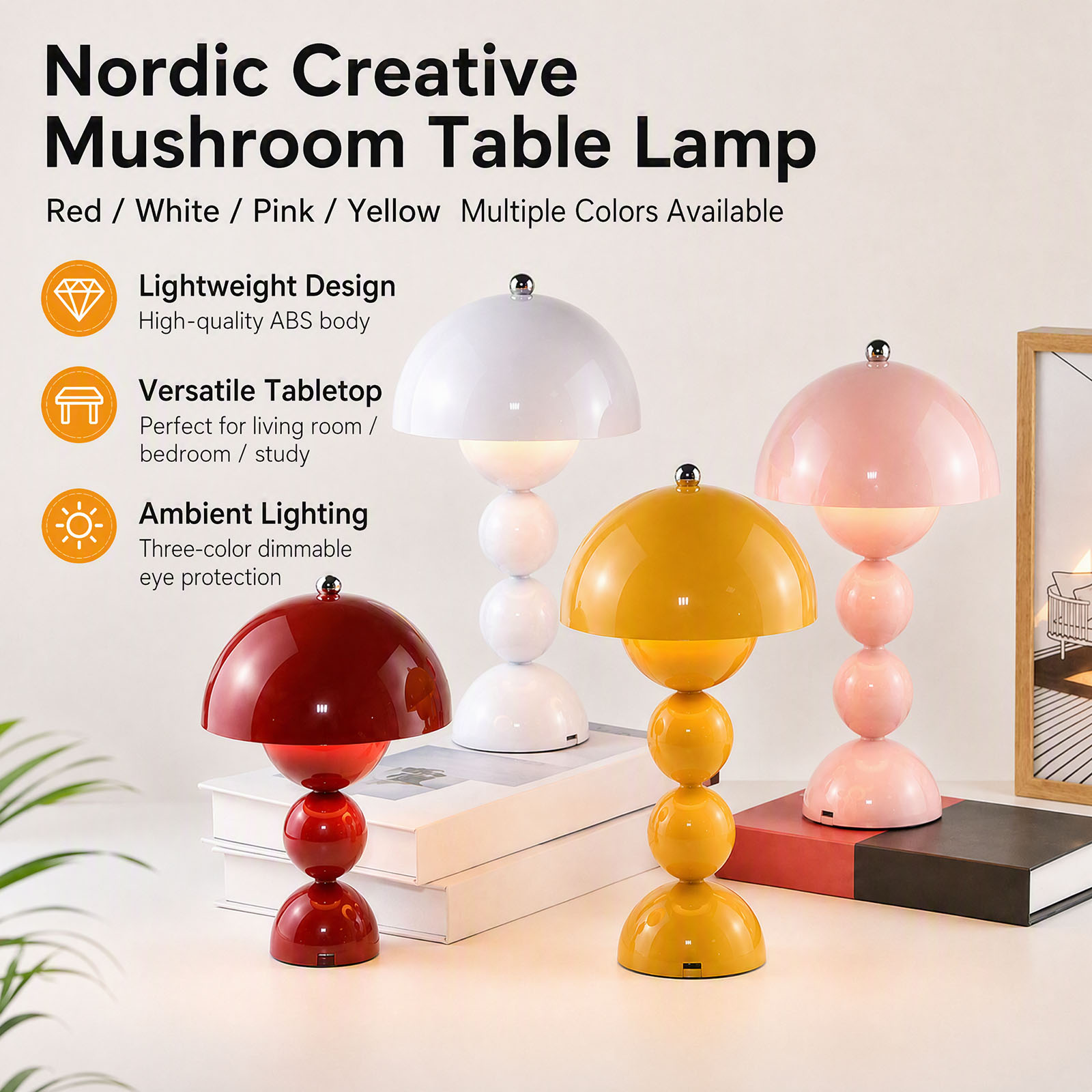 Tafellamp met paddenstoelvormi - Lighting Decor Bedroom recensie en prijs