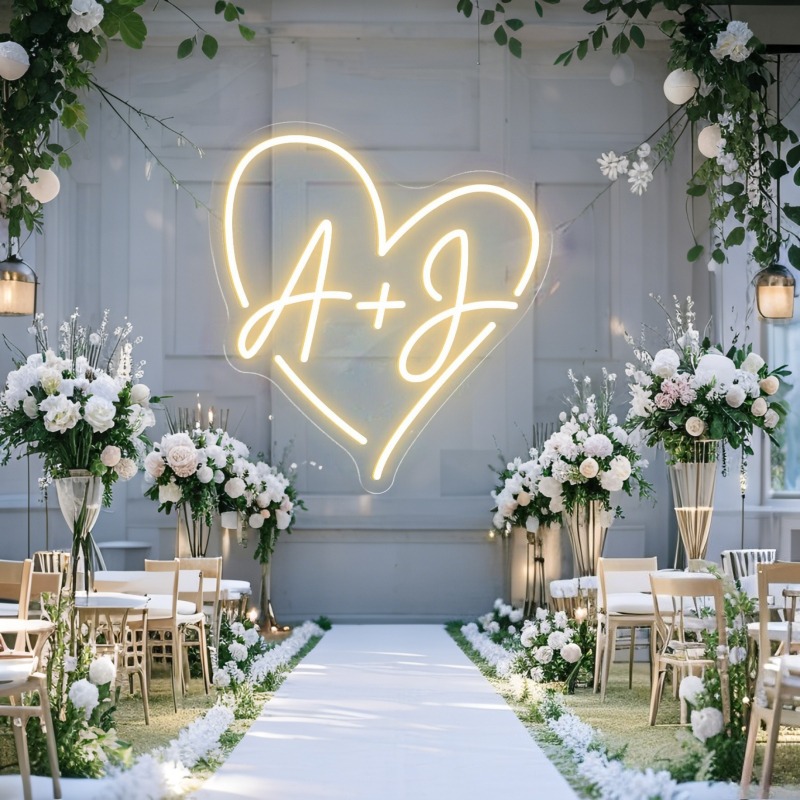 Aangepaste initialen hart LED  - Lighting Decoration Ideas recensie en prijs