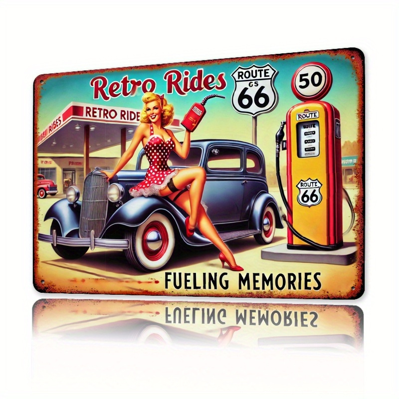 Vintage 66 Route Wall Art Meta - Lighting Mcqueen Bedroom Decor recensie en prijs