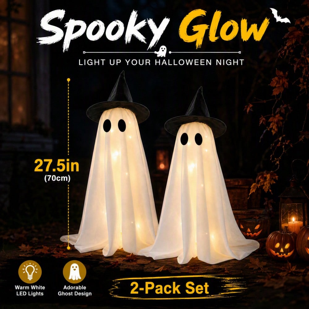 LED-verlichte heksenhoed Ghost - Up Lighting Decor recensie en prijs